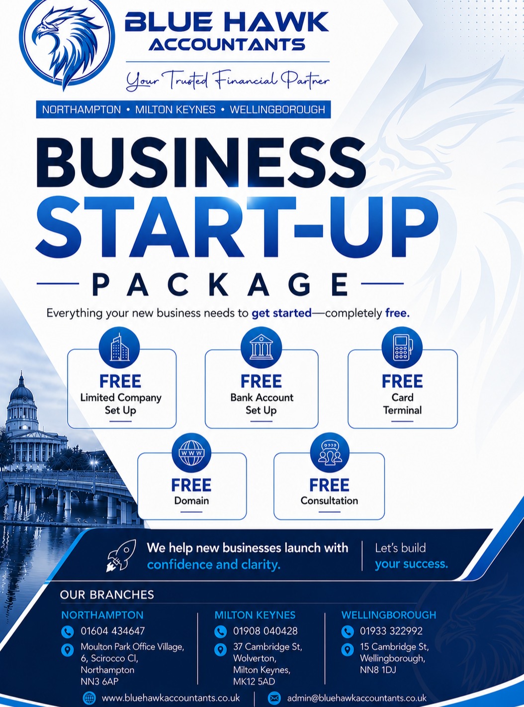 Blue Hawk Accountants Facebook ad