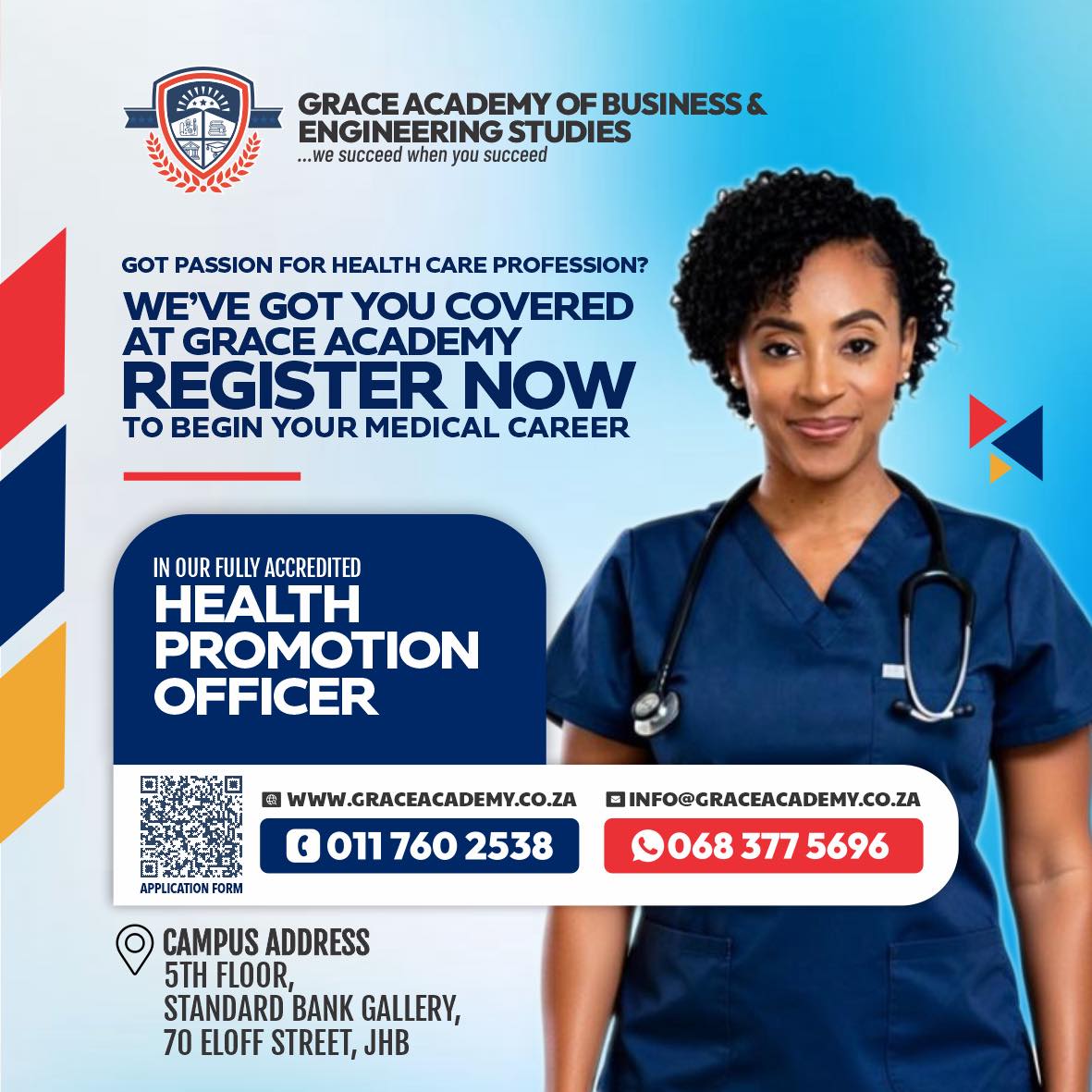 Grace Academy of Business and Engineering studies Facebook ad