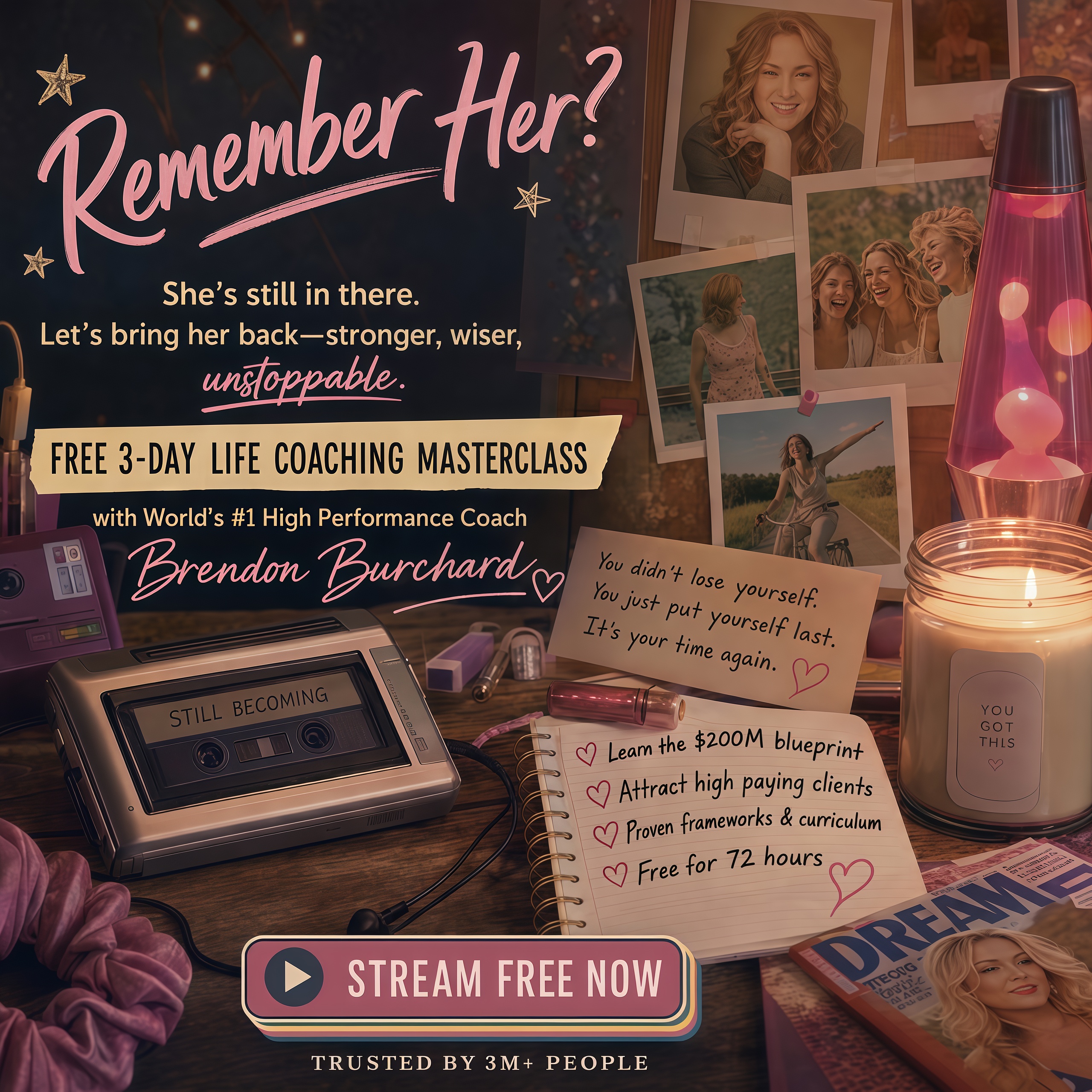 Brendon Burchard - Live. Love. Matter. Facebook ad