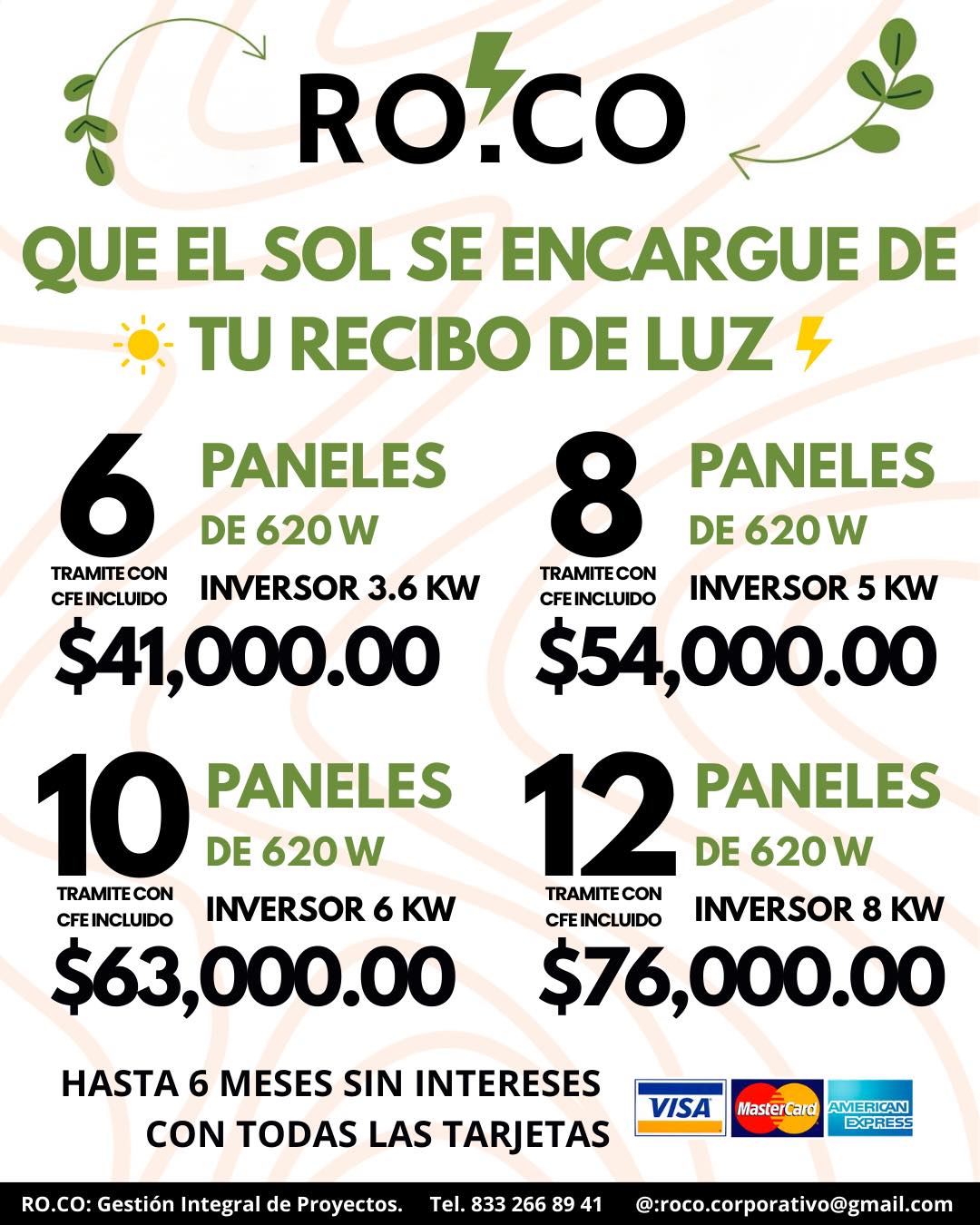 RO.CO: Distribuidora Solar y Eléctrica. Facebook ad: MIENTRAS EL SOL BRILLE, TU AHORRAS