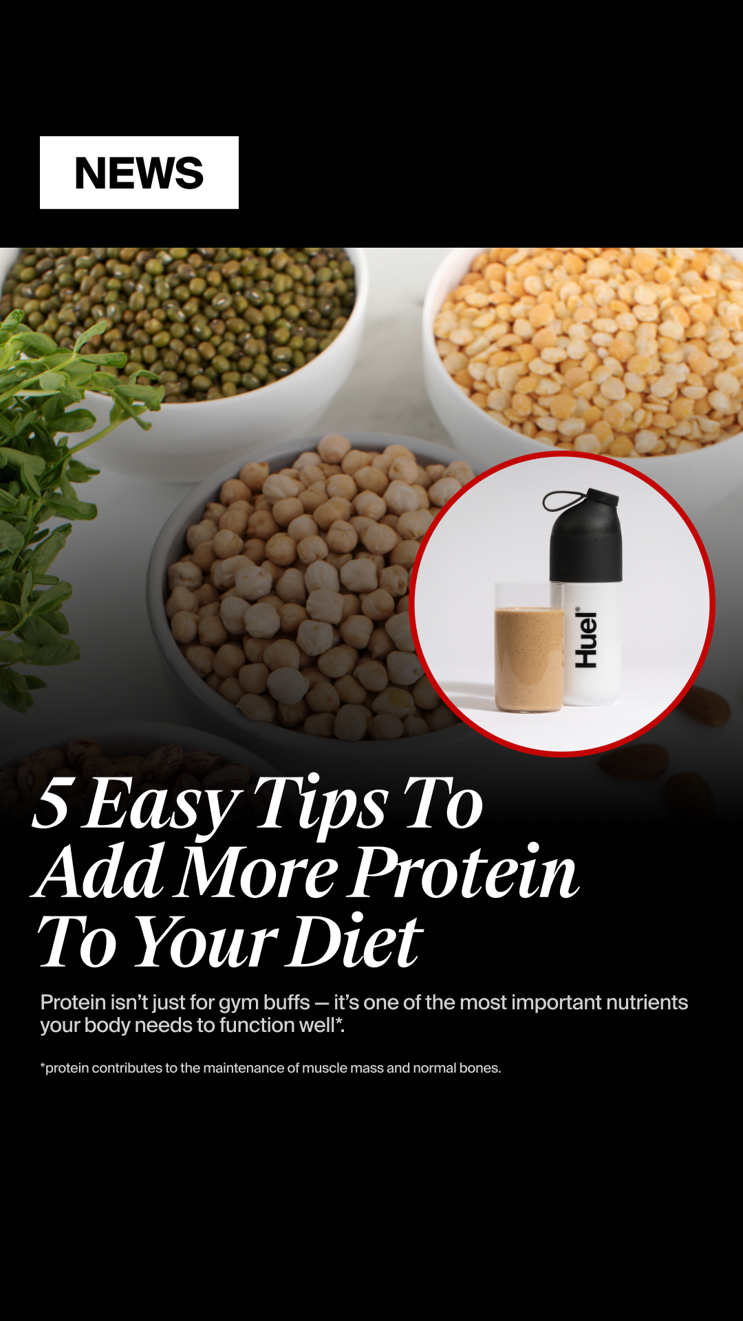 Huel Facebook ad