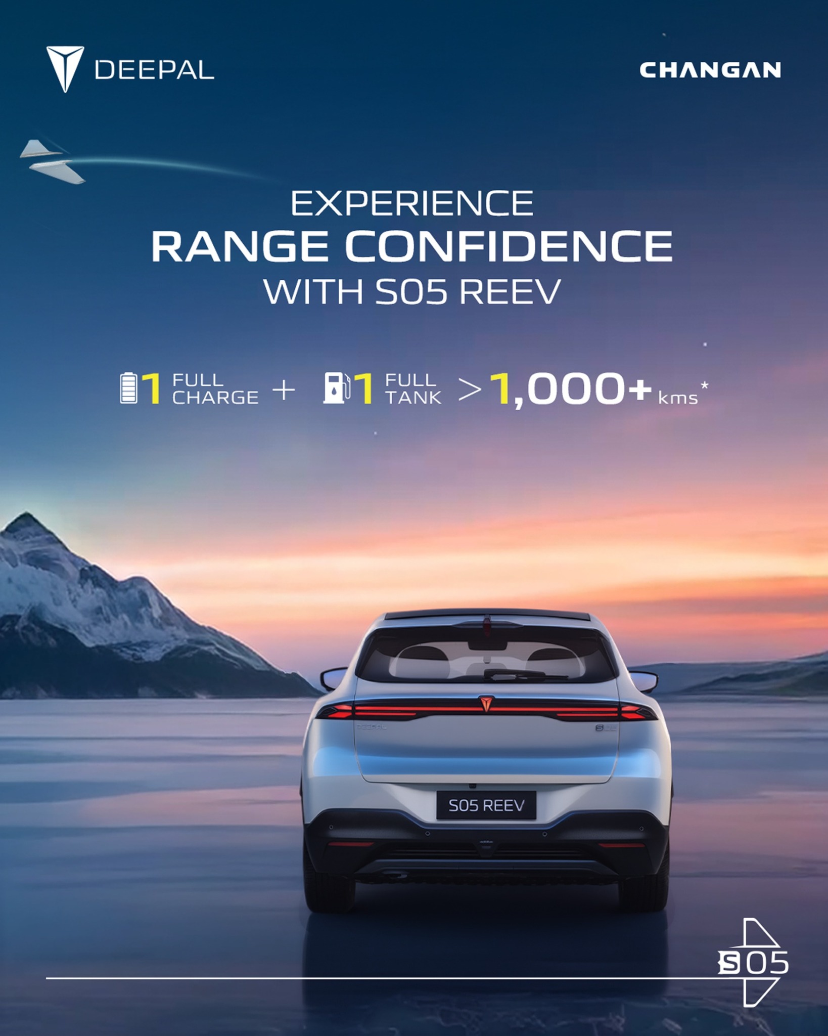 Deepal Pakistan Facebook ad: Experience true range confidence.