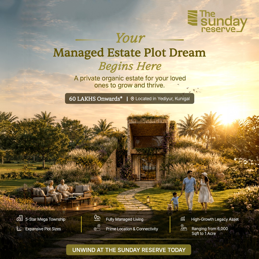 The Sunday Reserve Facebook ad: Your managed estate plot dream begins here.