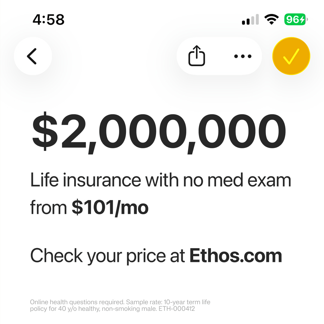 Ethos Facebook ad