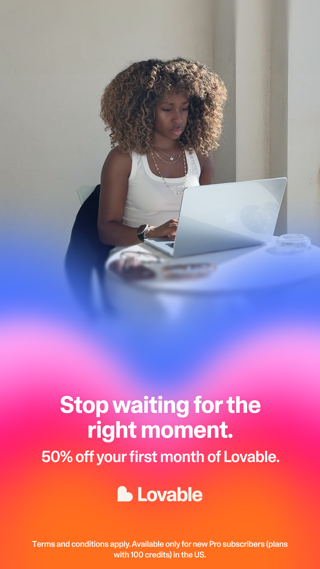 Lovable.dev Facebook ad