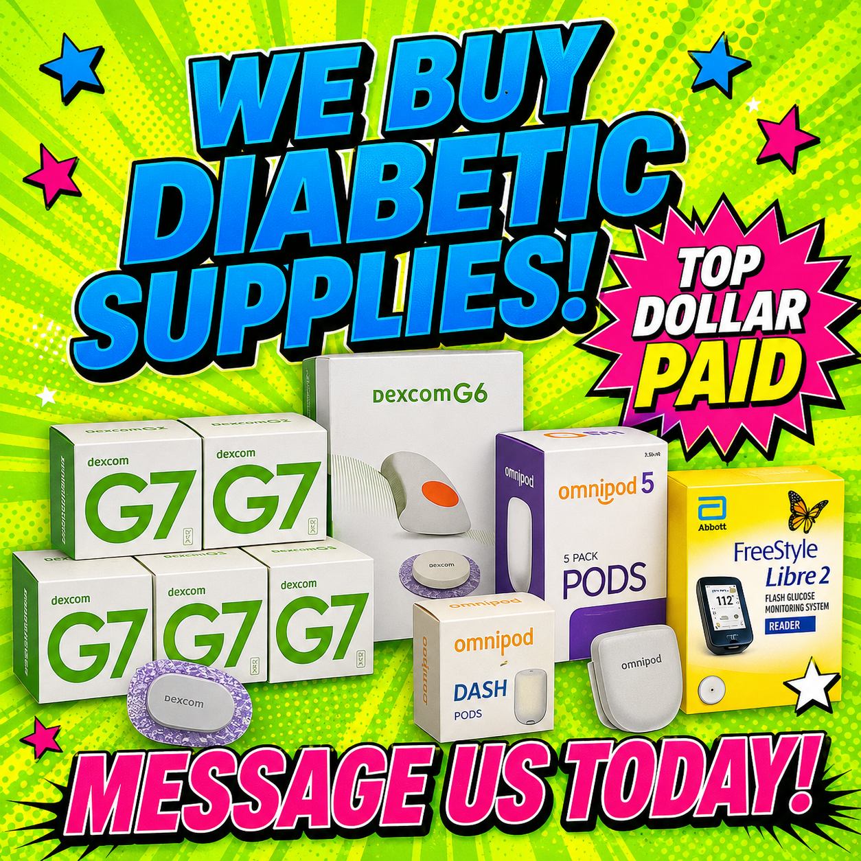 Chicago Cash for Diabetic Supplies Facebook ad