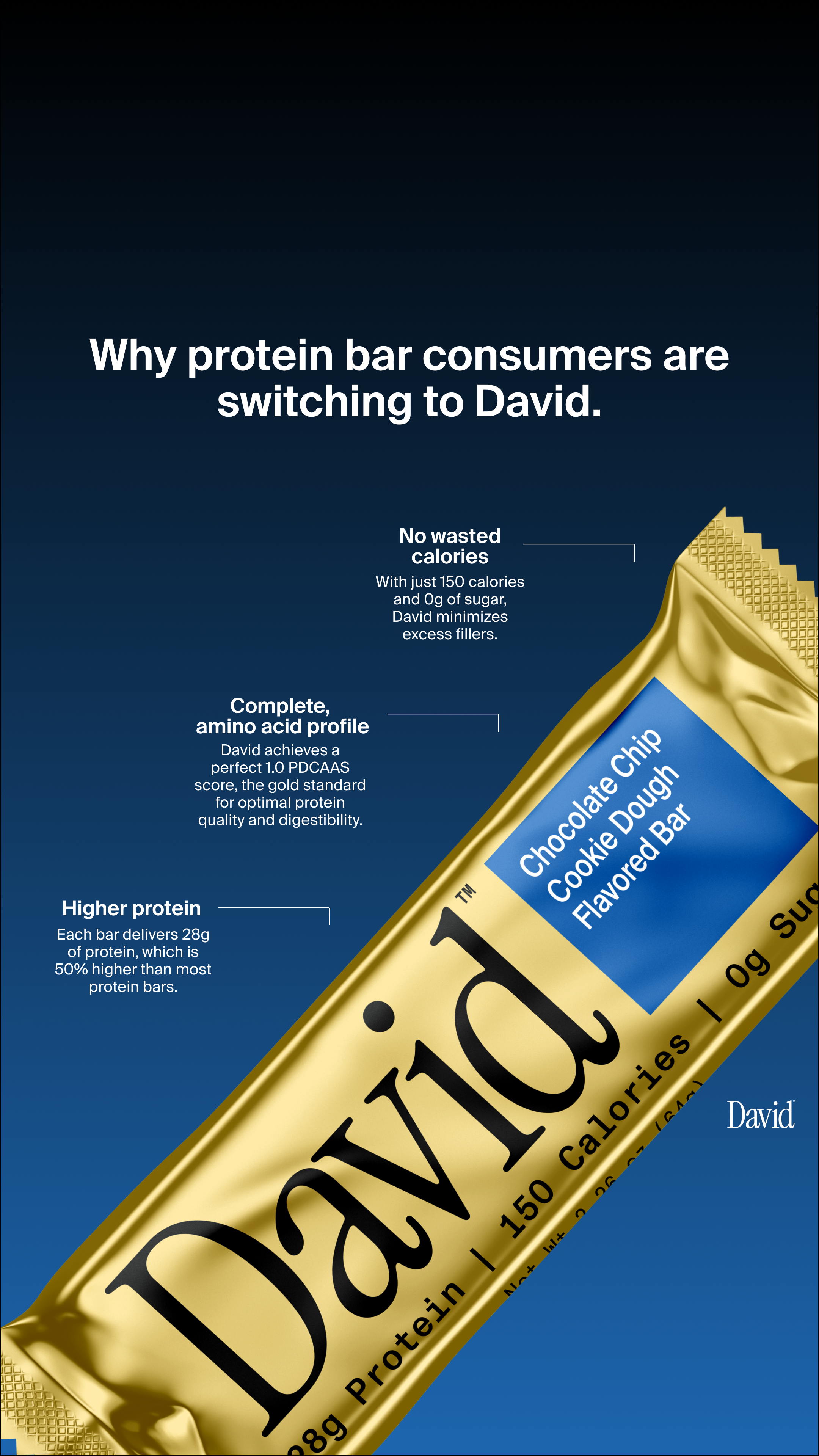 David Protein Facebook ad