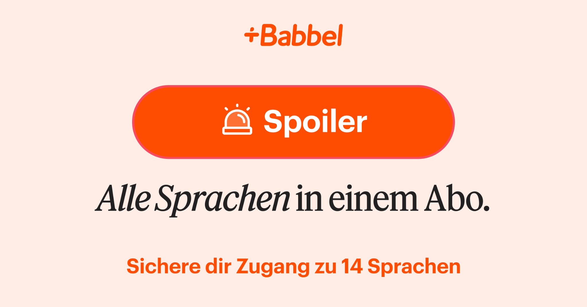 Babbel Facebook ad