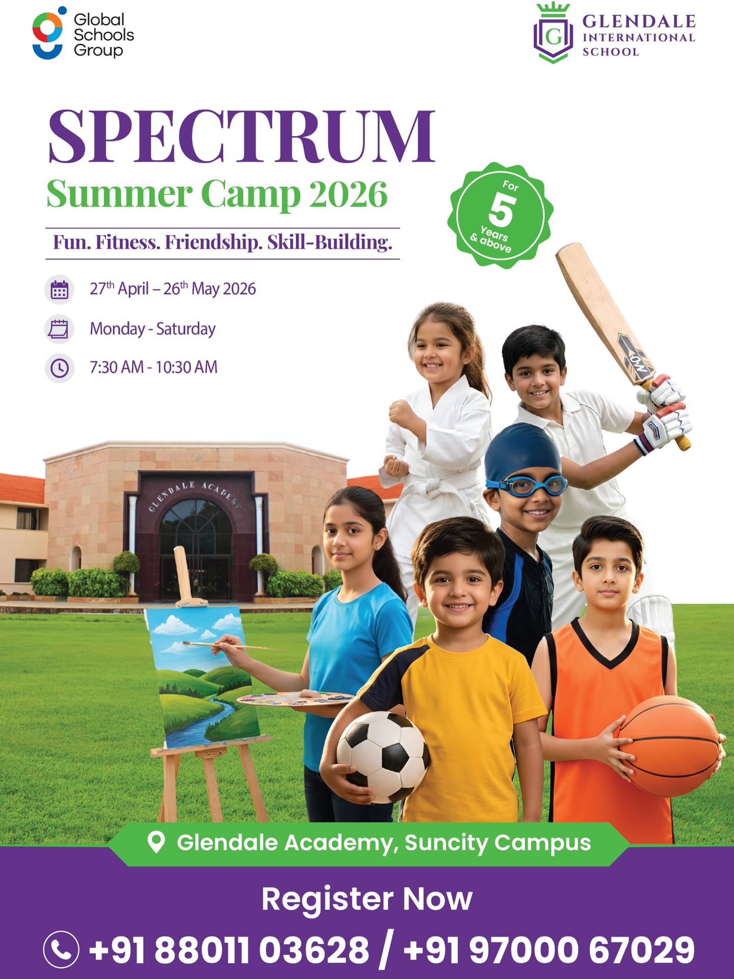 Glendale Hyderabad Facebook ad: SPECTRUM Summer Camp 2026