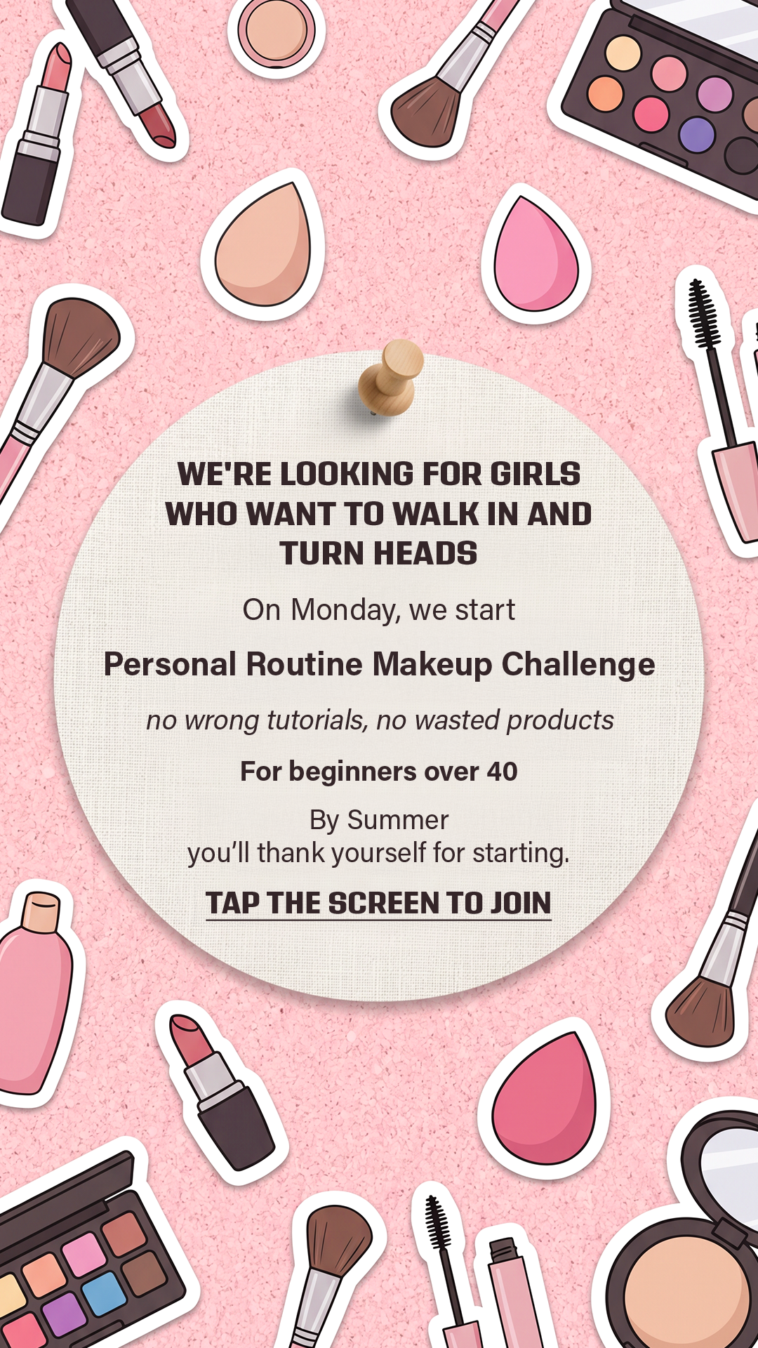 Luvly Makeup Facebook ad: Try Luvly NOW