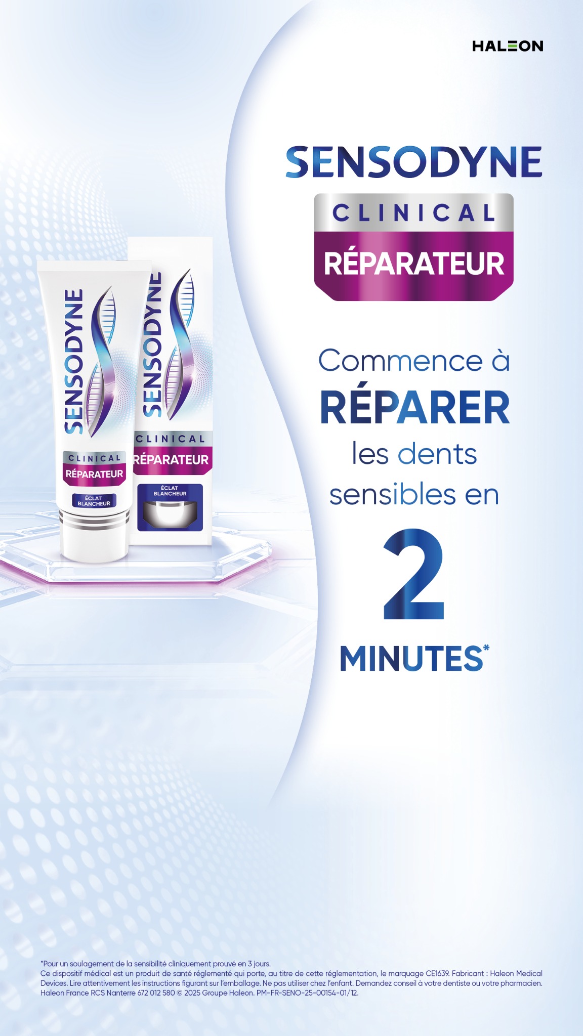 Sensodyne France Facebook ad: Sensodyne Clinical Réparateur