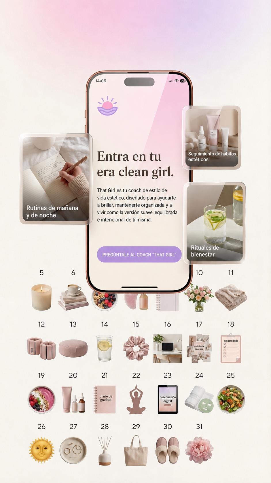 That Girl Habits: Become a Clean Girl Facebook ad: Crea tu rutina