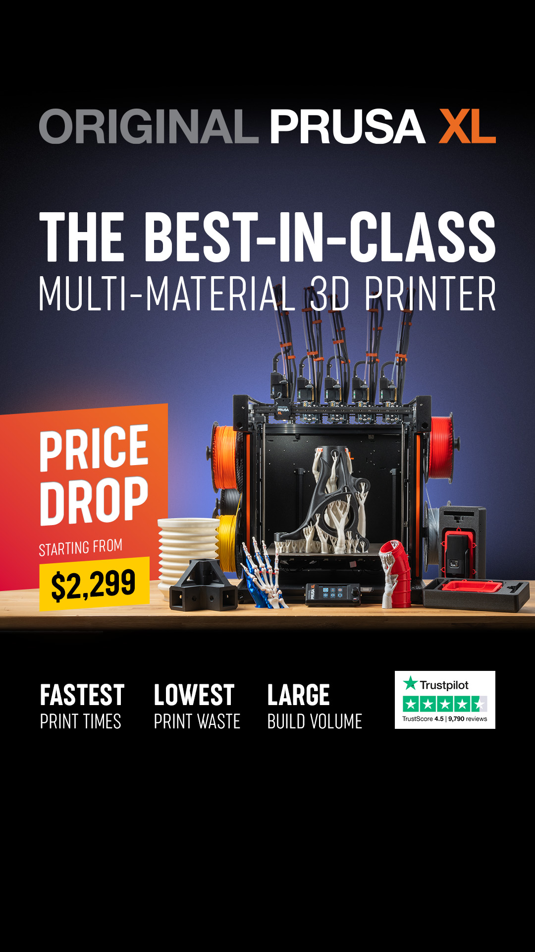 Prusa Research 3D printers Facebook ad