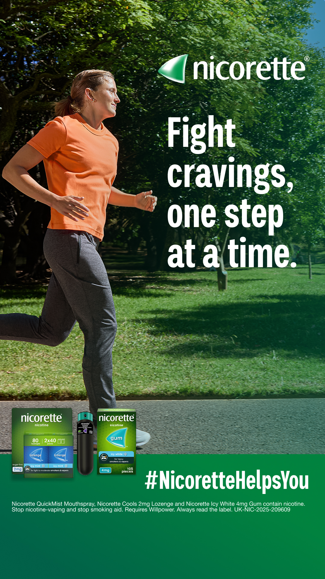 Nicorette Facebook ad from Apr 28, 2026