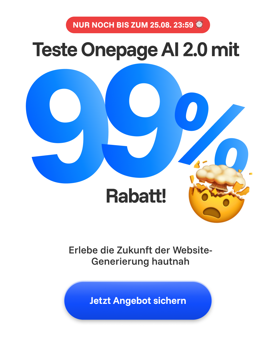 Onepage Facebook ad