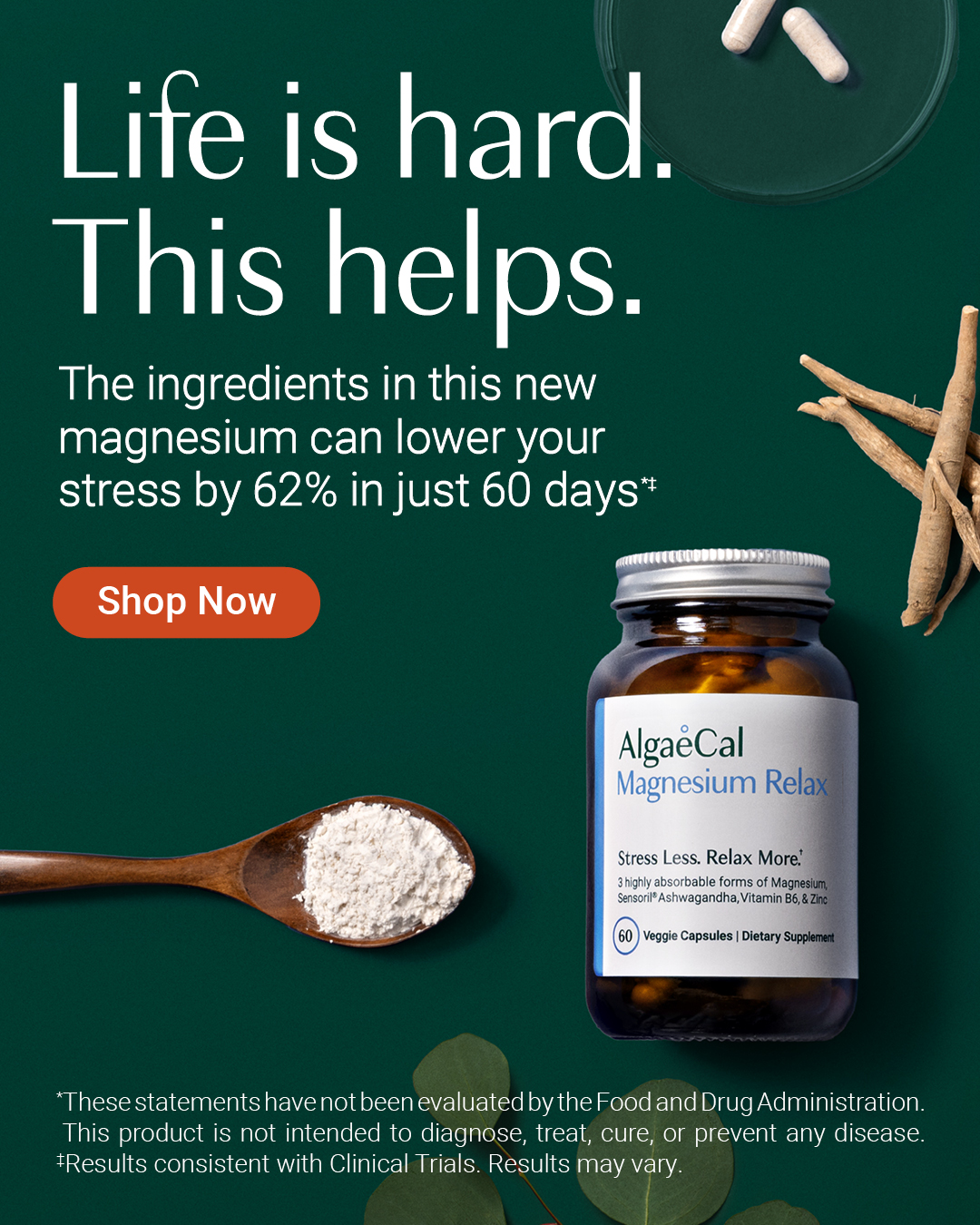 AlgaeCal Facebook ad