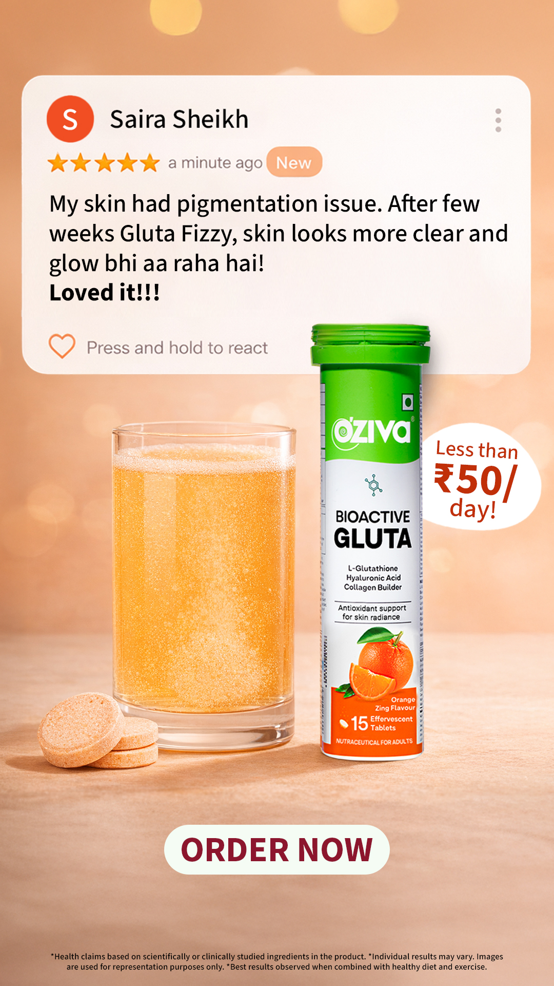 OZiva Facebook ad