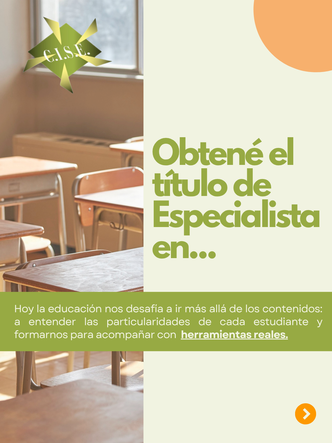 CISE Capacitación Docente Facebook ad: ¡Es el momento de especializarte y marcar la…