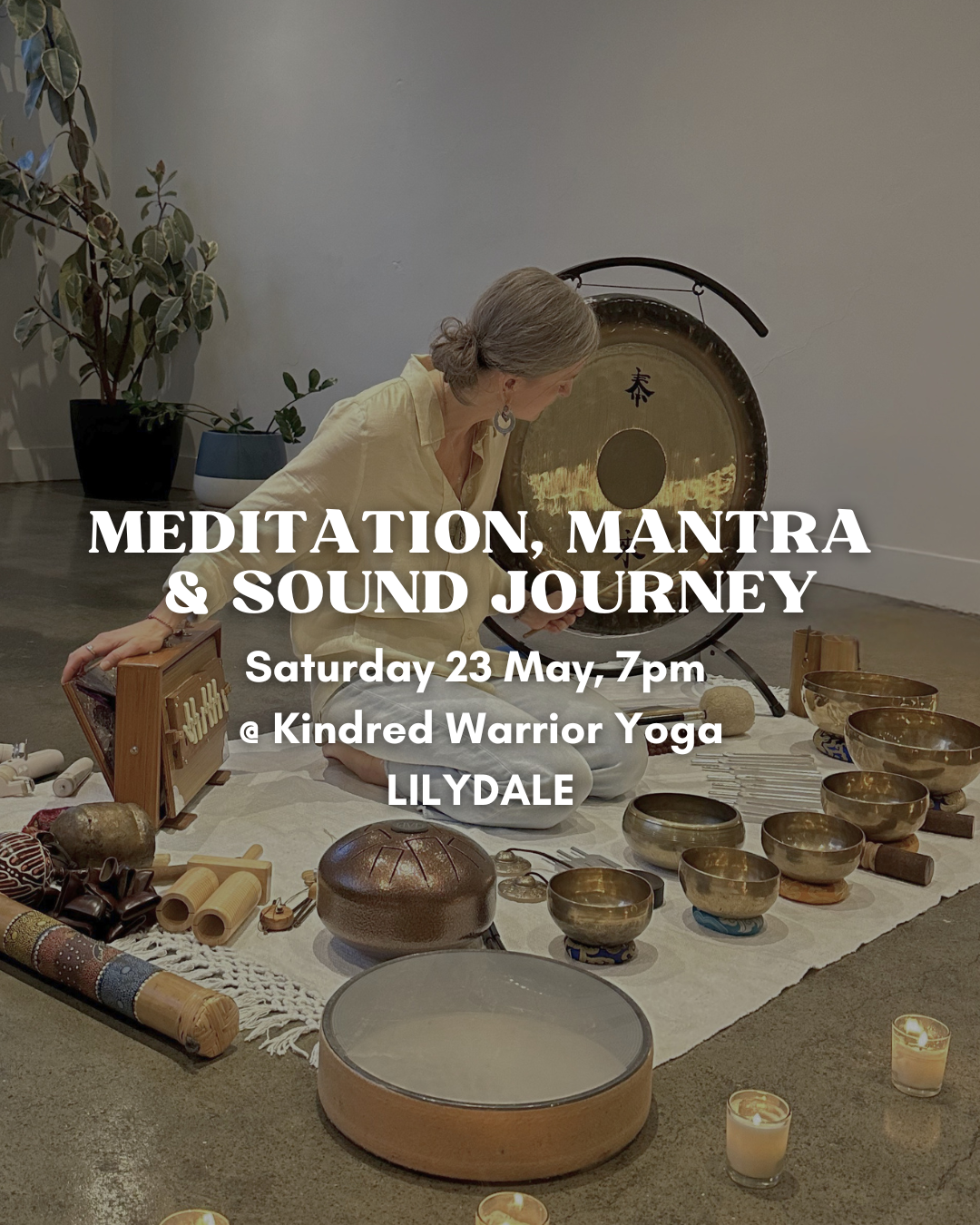 Dorothea Lucaci Facebook ad: LILYDALE (Vic): Meditation, Mantra and Sound Journey