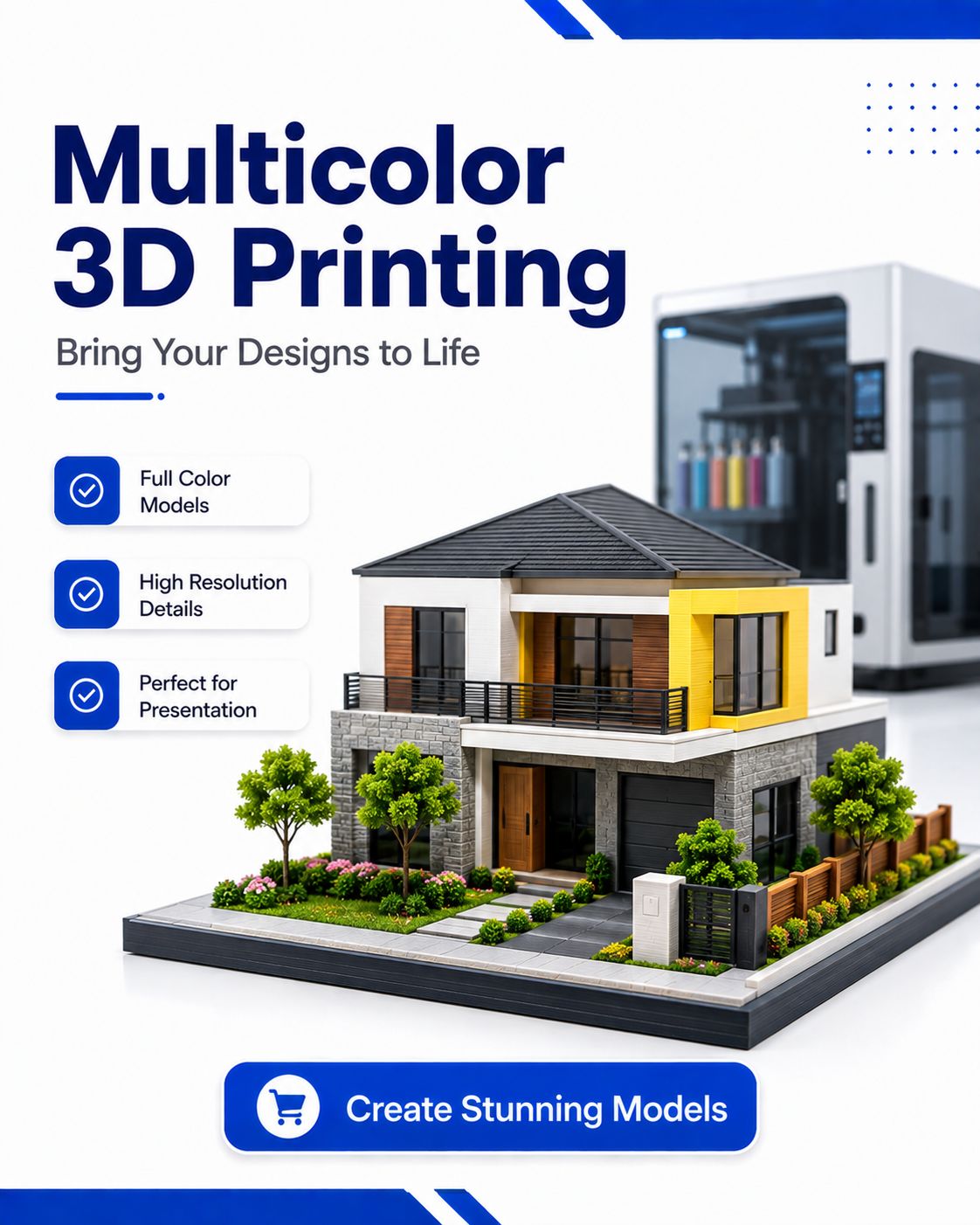 Zbotic.in Facebook ad: Multicolor 3D Printing