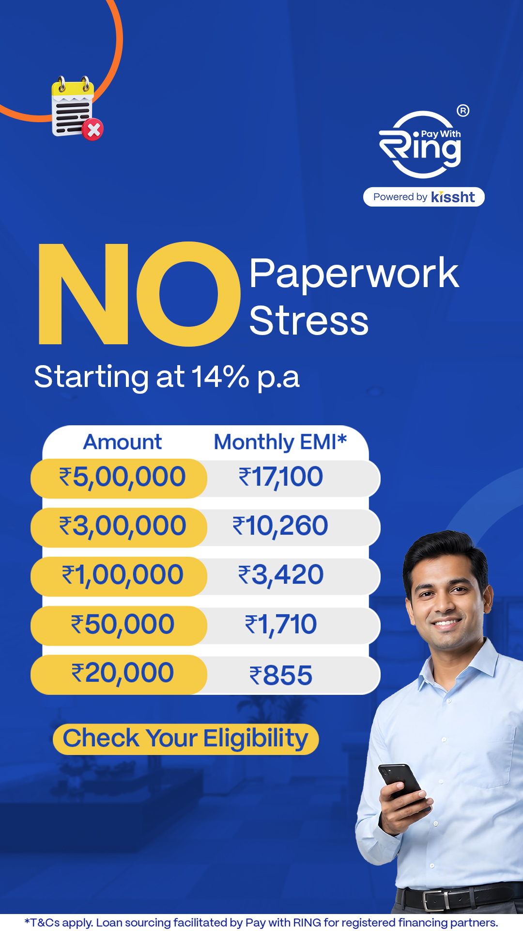Ring Facebook ad: Money Credited in Bank within 5 min