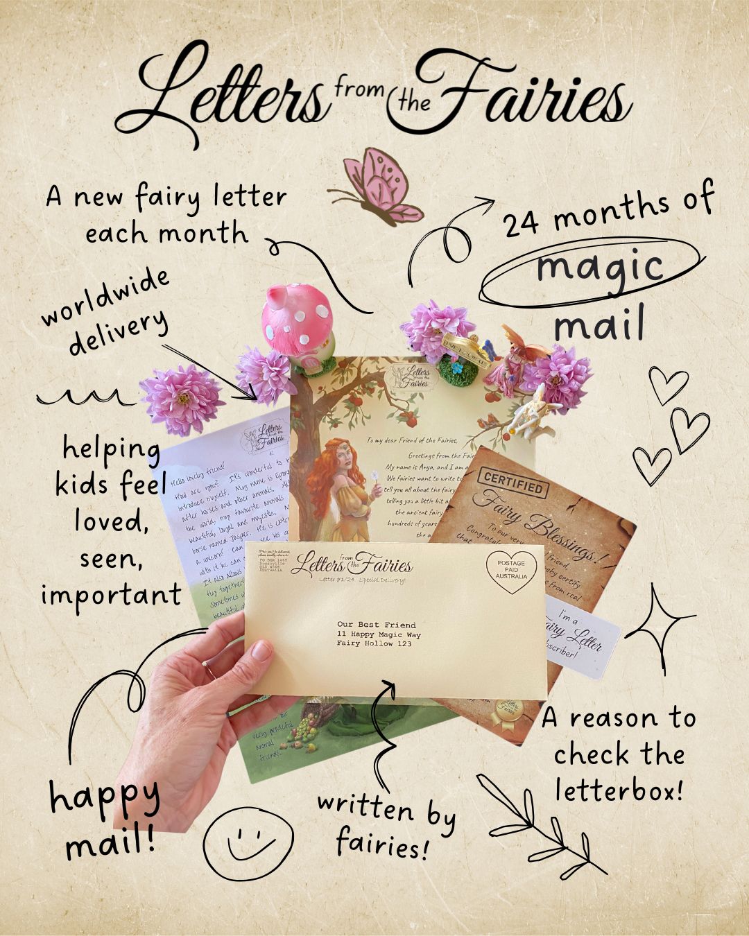 Letters From The Fairies Facebook ad from Jan 6, 2026