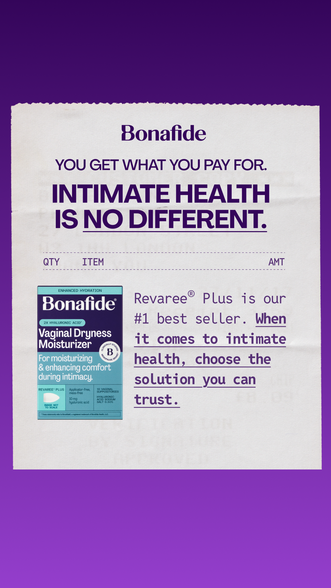 Bonafide Facebook ad