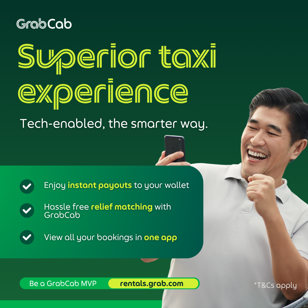 GrabCab Facebook ad: Tech-enabled superior taxi experience