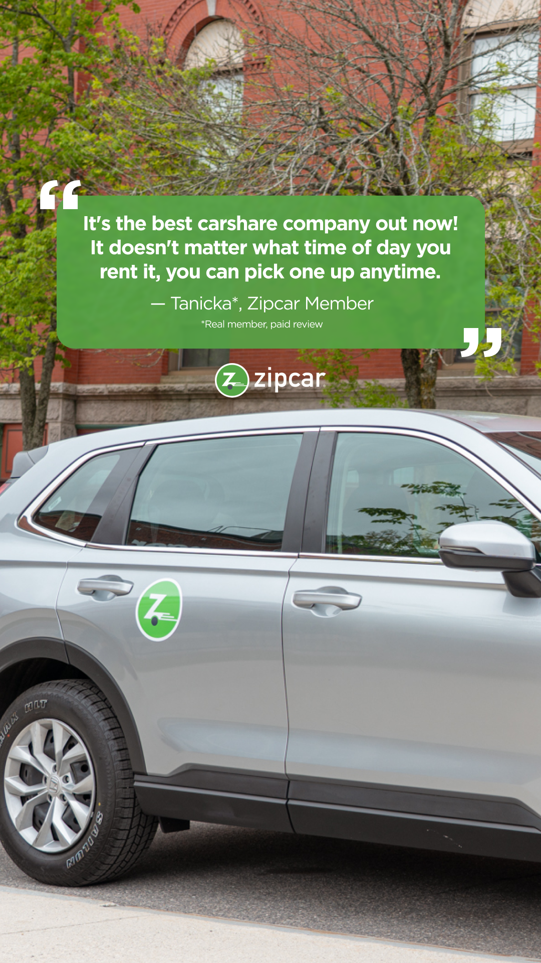 Zipcar Facebook ad from May 28, 2026
