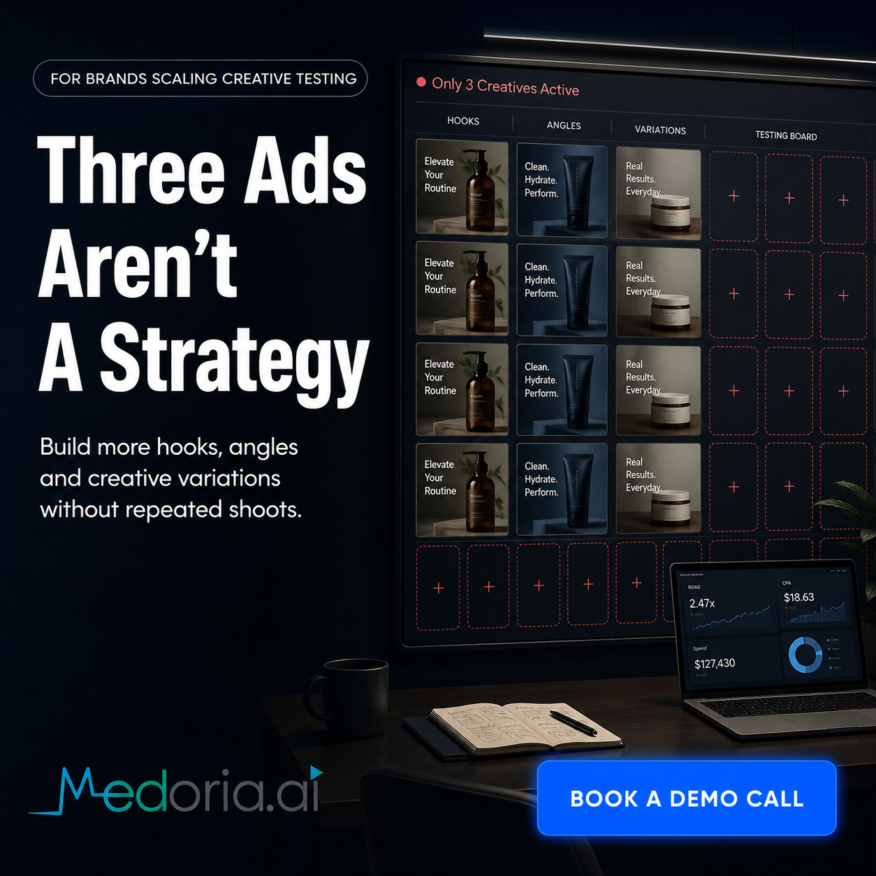 Medoria AI Facebook ad