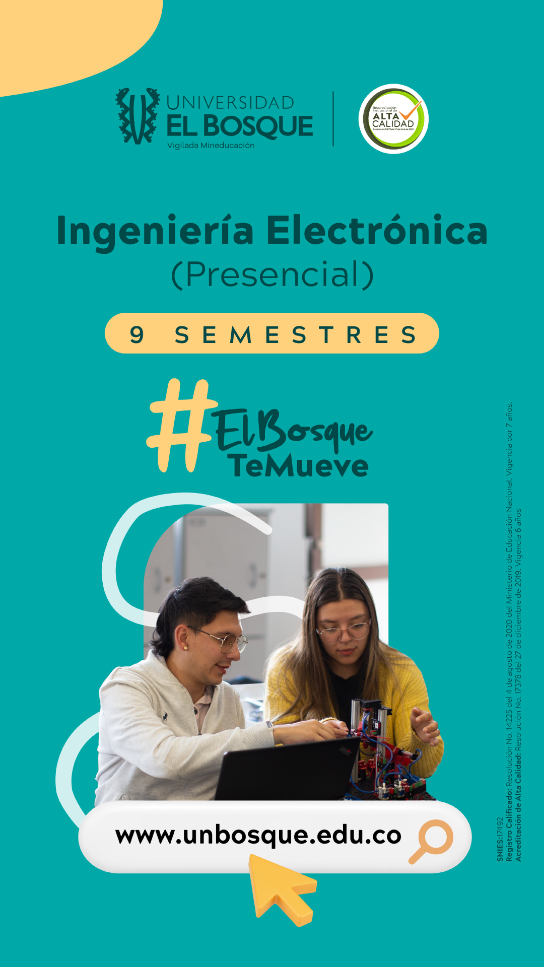 Admisiones Universidad El Bosque Facebook ad from Mar 10, 2026
