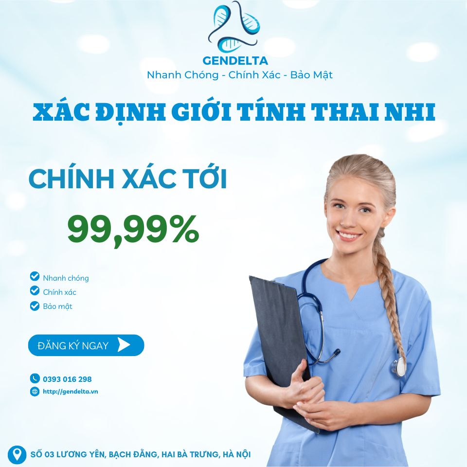 Xét Nghiệm NIPT - ADN - Giới Tính XY Facebook ad: XÁC ĐỊNH GIỚI TÍNH TUẦN THỨ 6
