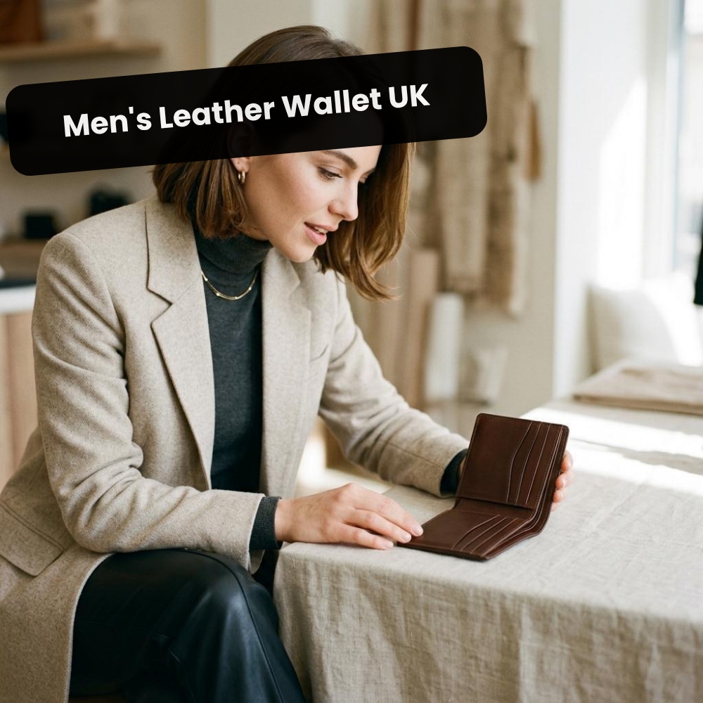 TrendingResults Flashing Facebook ad: Men's Leather Wallet UK.