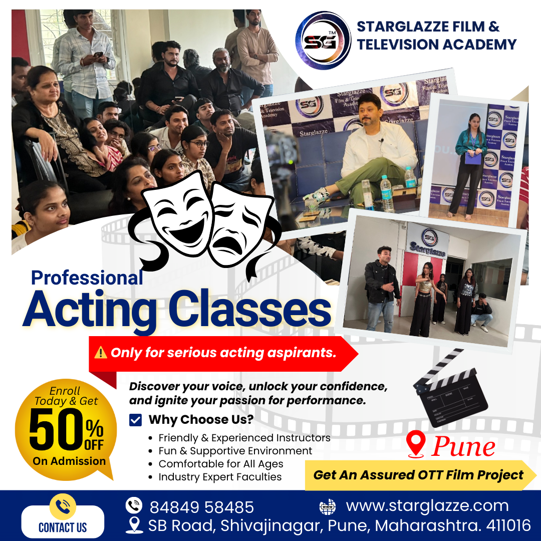 Starglazze Film and Television Academy Pvt limited Facebook ad: Professional Acting Classes, Apply Now
