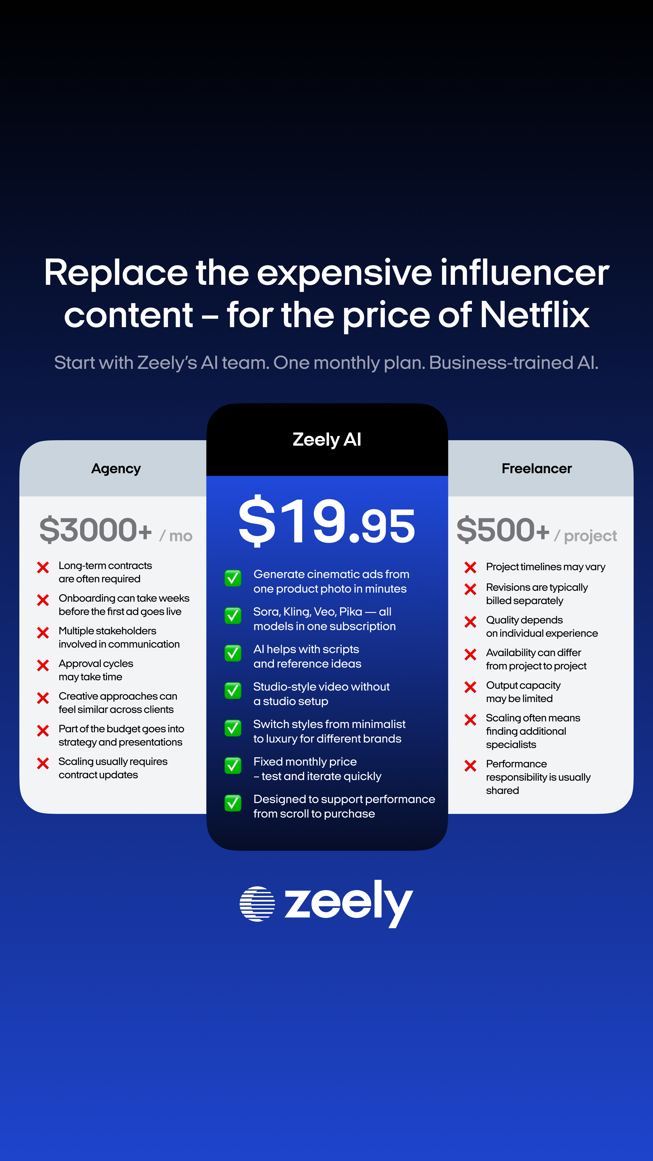 Zeely Facebook ad