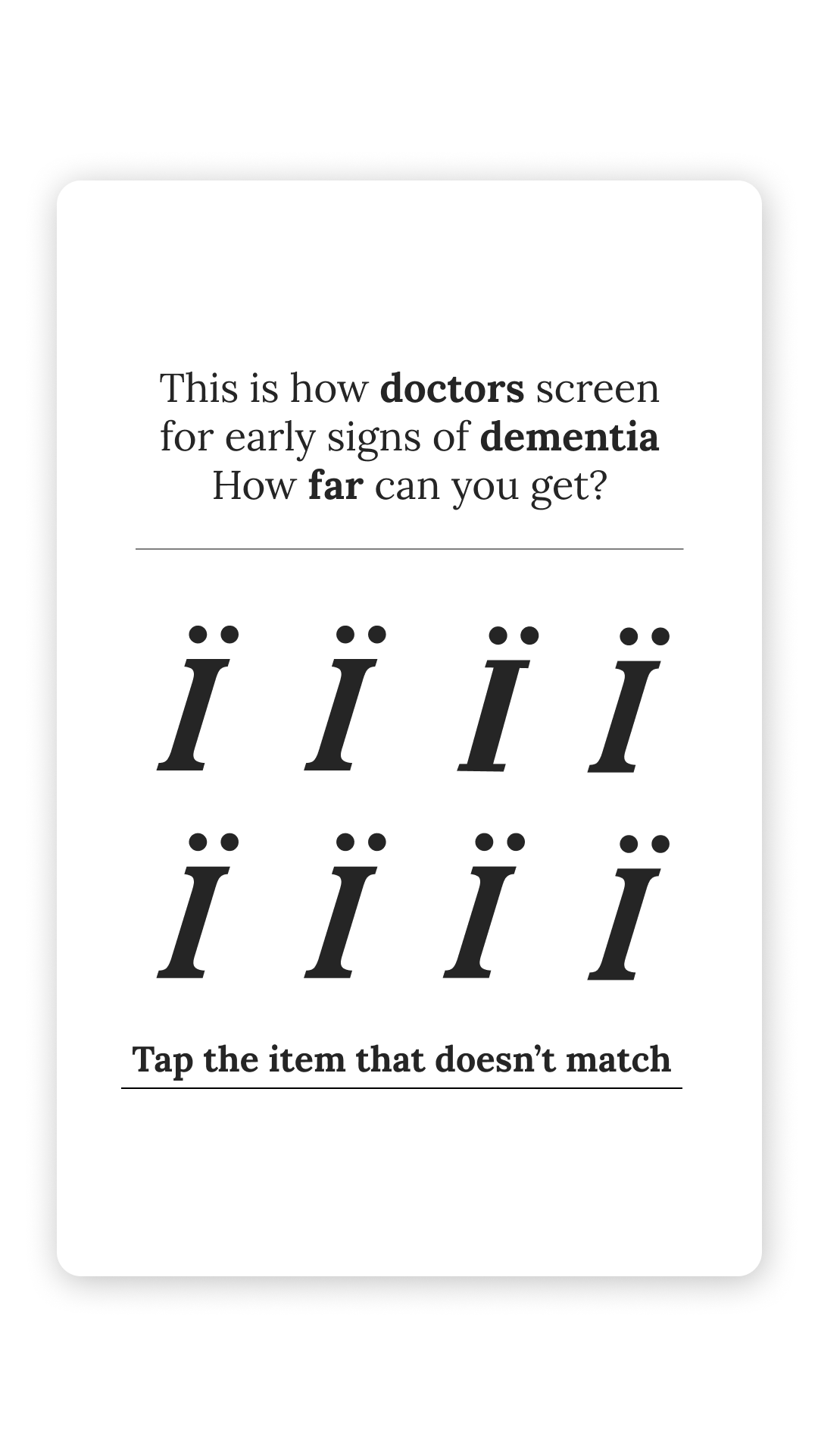 Brain Health Check Facebook ad