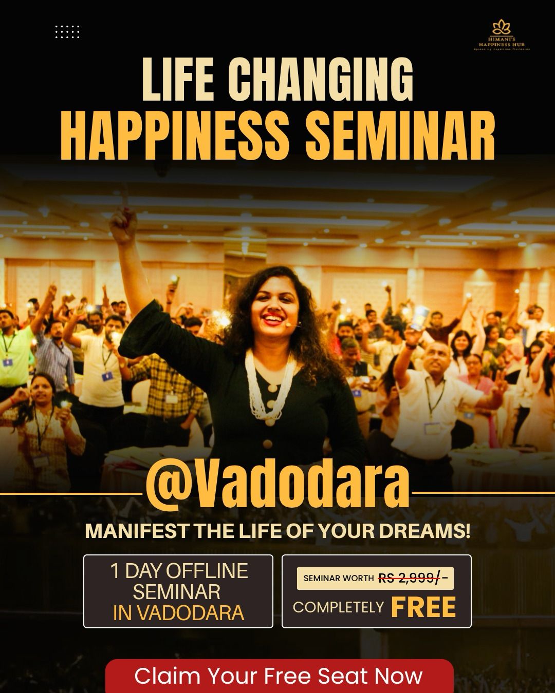 Himani's Happiness Hub Facebook ad: Unlock the Hidden Power of Your Mind, In One Day, Change…