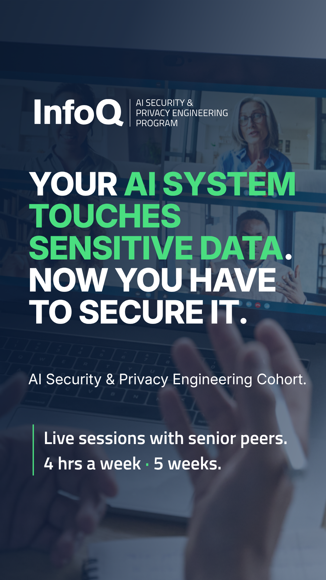 InfoQ Facebook ad: AI Security & Privacy Engineering Cohort