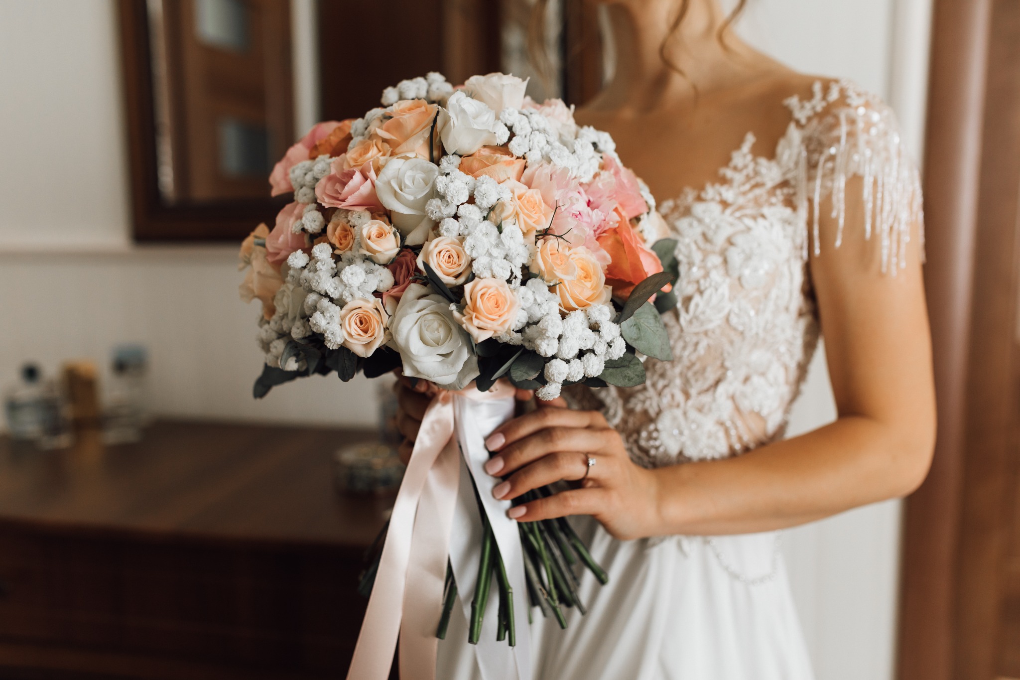 The Flower Shop Facebook ad: Bring your dream wedding to life.