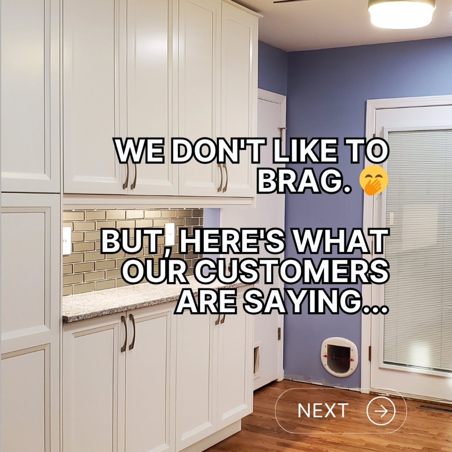 Northland Handyman & Remodeling Facebook ad: We don't like to brag.