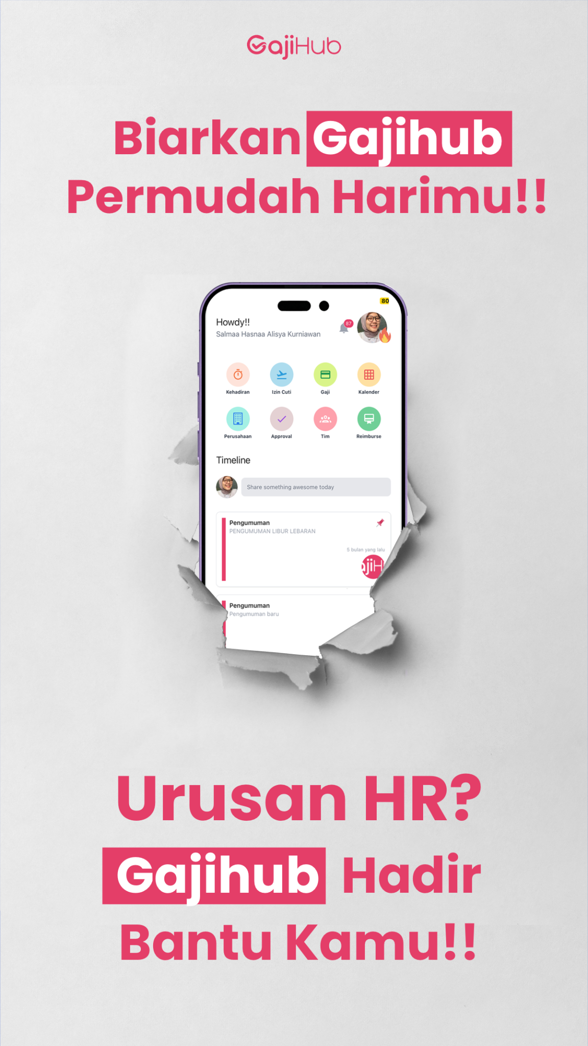 GajiHub Facebook ad
