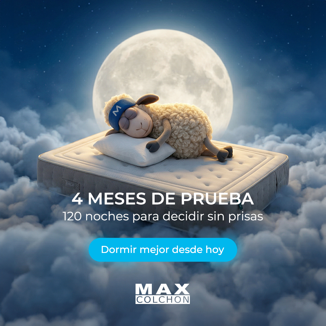 Maxcolchon Facebook ad: Dormir mejor empieza esta noche