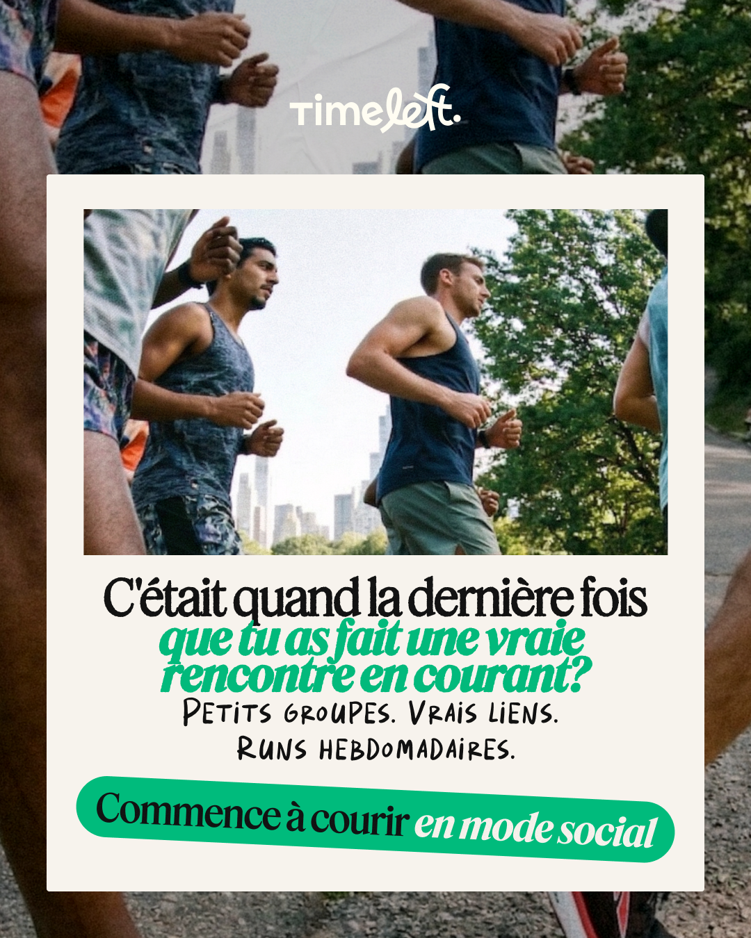 Timeleft Facebook ad