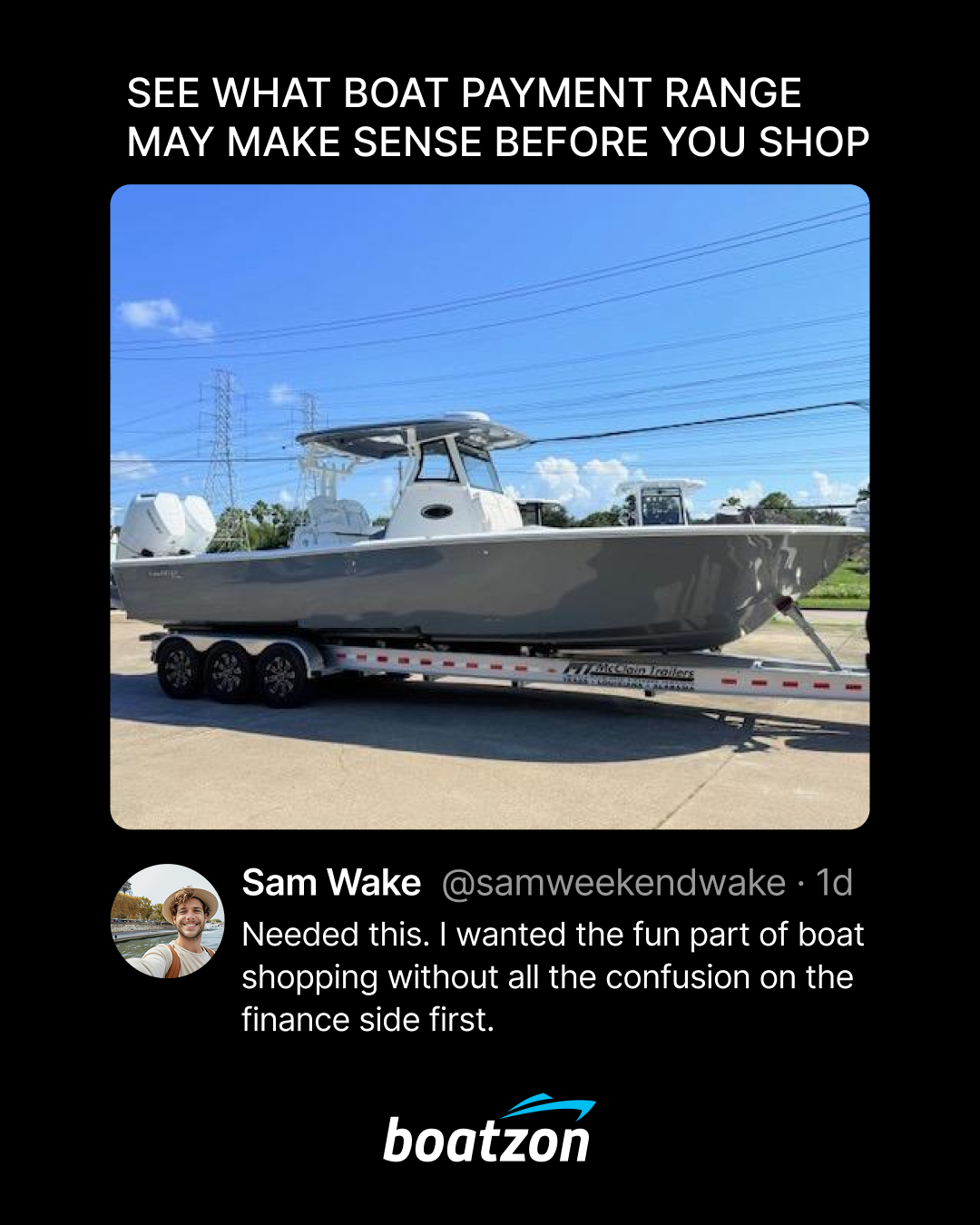 Boatzon Facebook ad