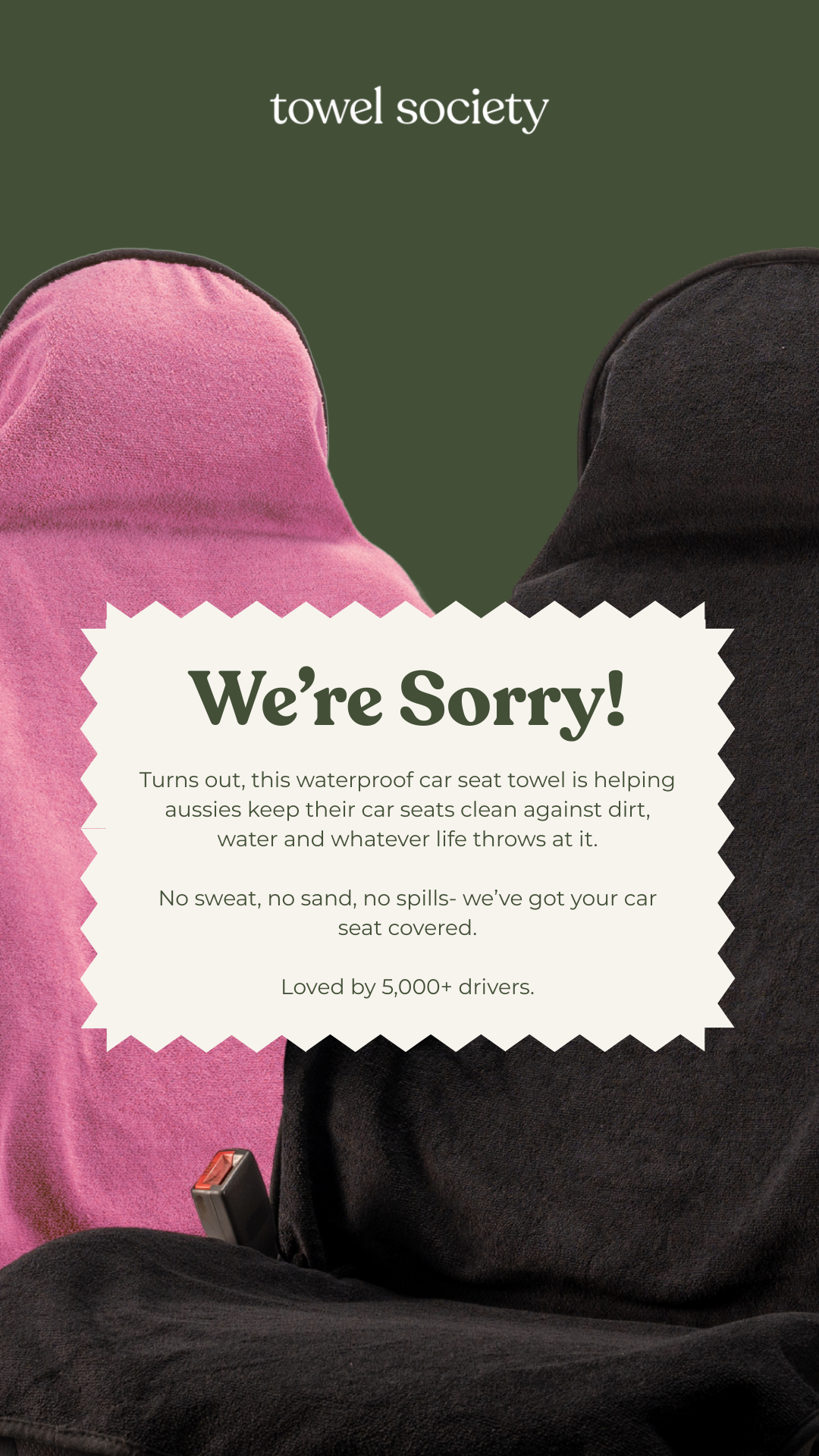 Towel Society Facebook ad