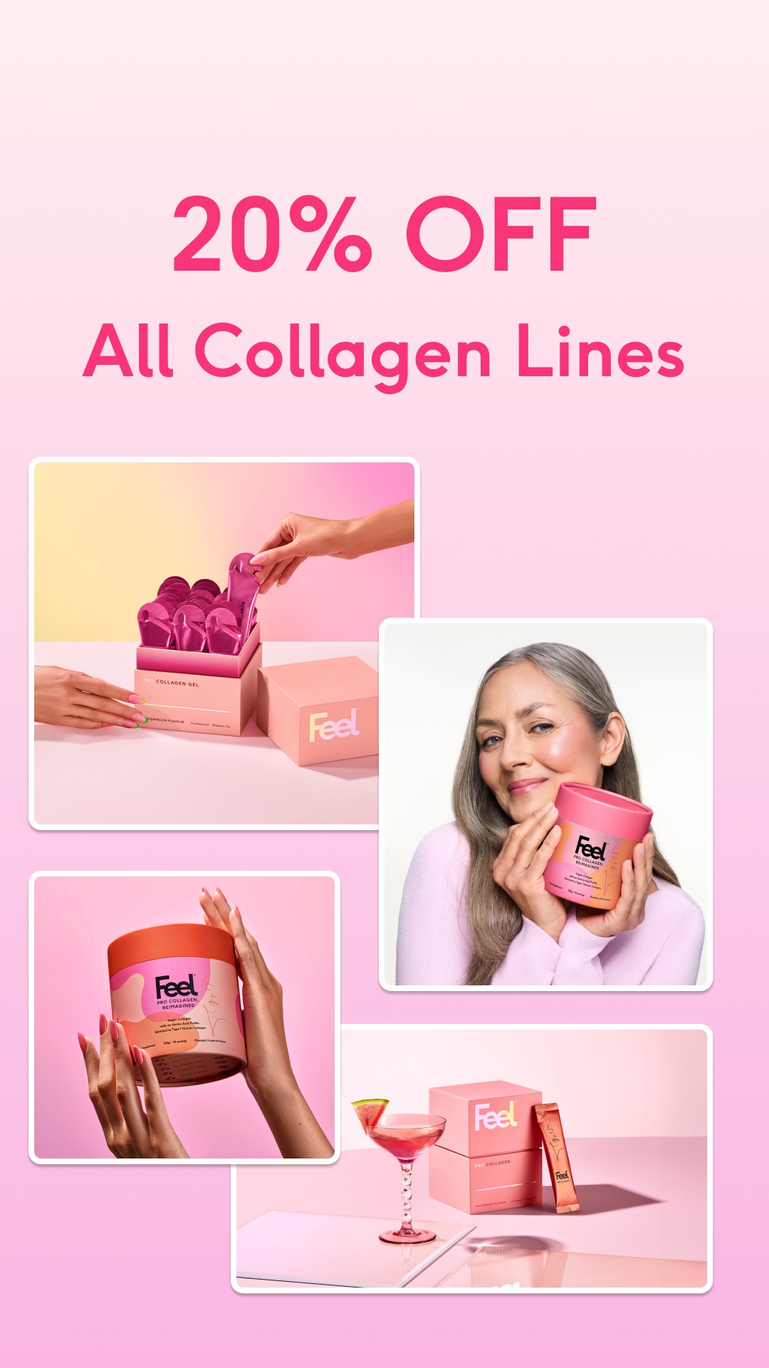 Feel Facebook ad: Try today with 20% OFF