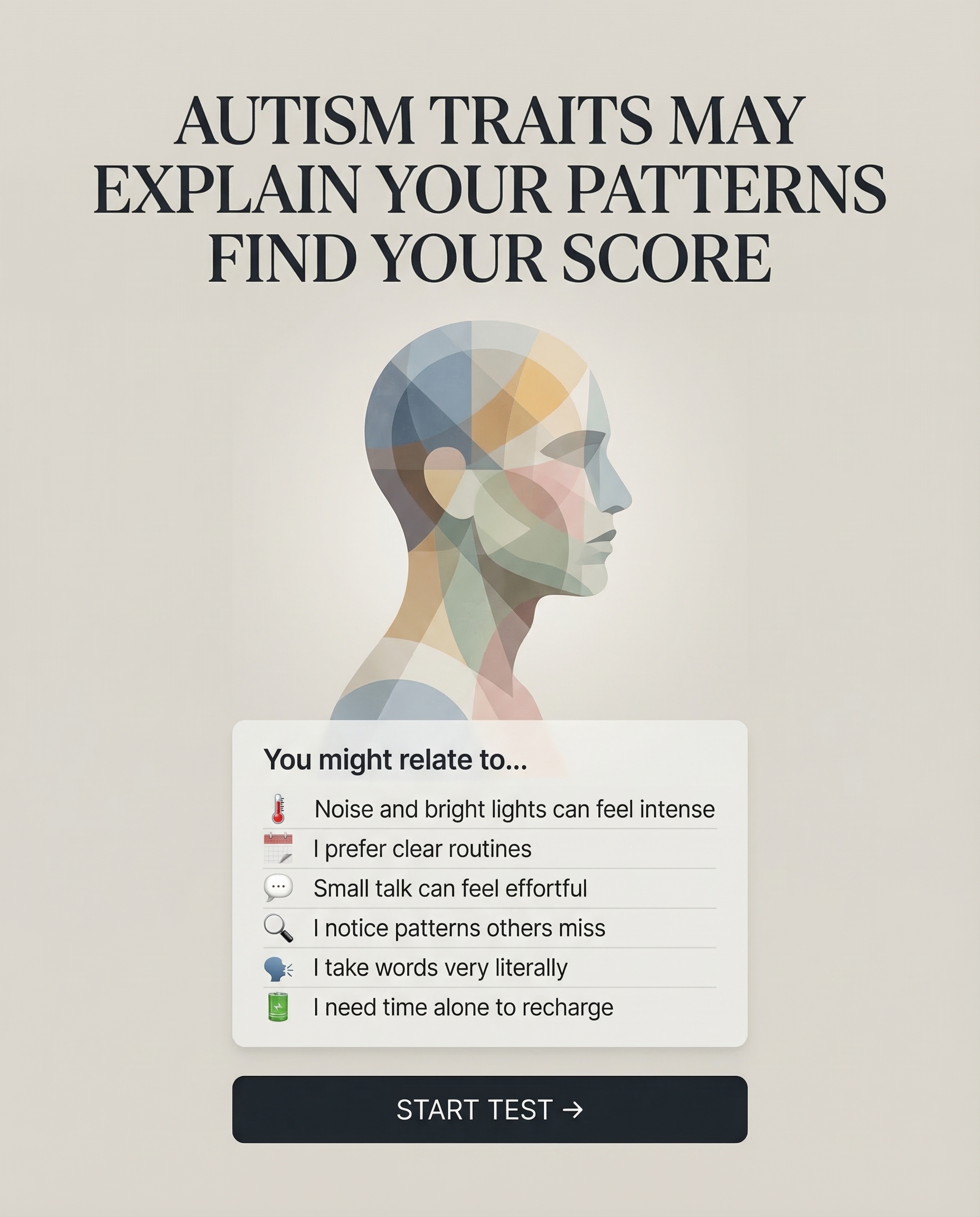 Personality Test: Created by Experts  Facebook ad