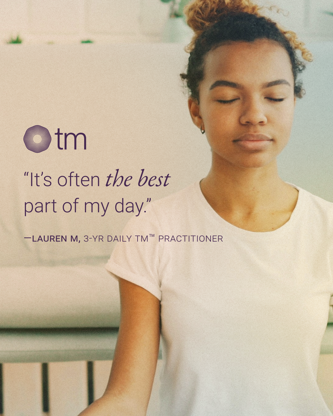 Transcendental Meditation Facebook ad
