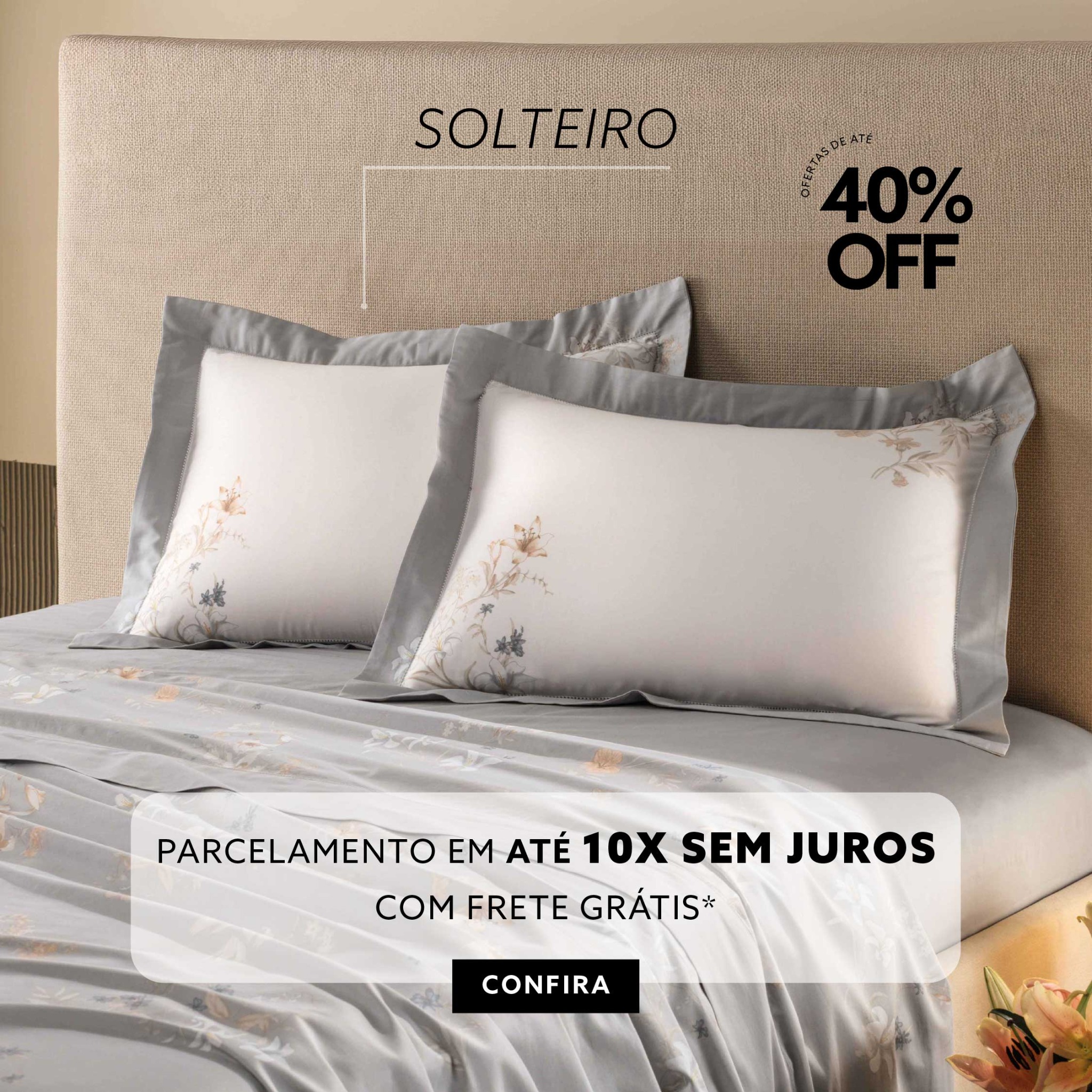 Altenburg Têxtil Facebook ad: Tamanho Solteiro