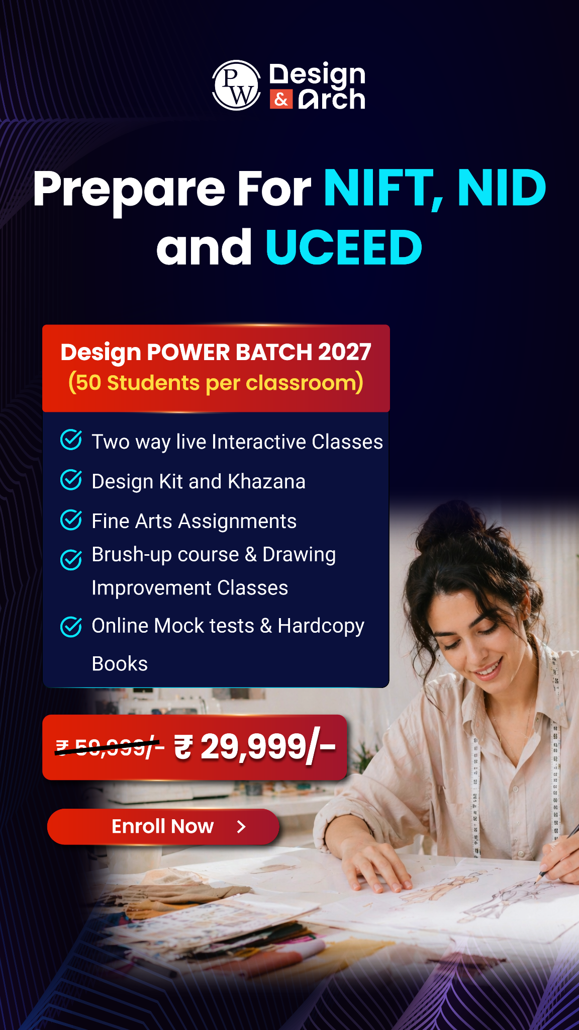 Design and Architecture by Physics Wallah Facebook ad